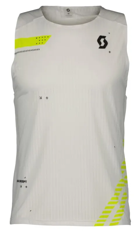 Майка бігова SCOTT RC white/yellow - XL