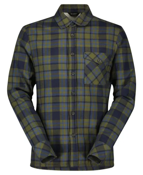 Сорочка SCOTT HERITAGE PILE fir green/dark blue - L