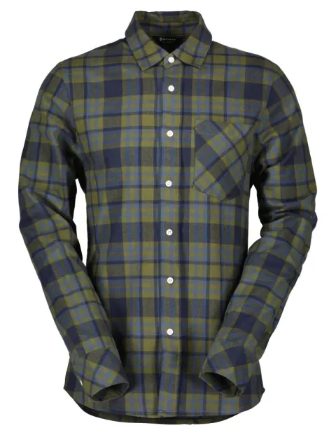 Рубашка SCOTT FLANNEL fir green/dark blue - L