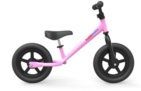 Біговел 12" Kiddimoto Super Junior металевий, Рожевий