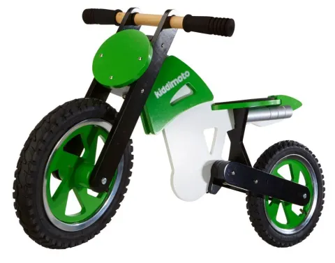 Біговел 12" Kiddy Moto Scrambler зелёно-Білий