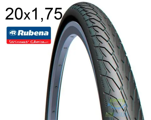 Покришка 20X1.75X2 (47-406) Mitas (Rubena) Flash V66 Classic, Чорна