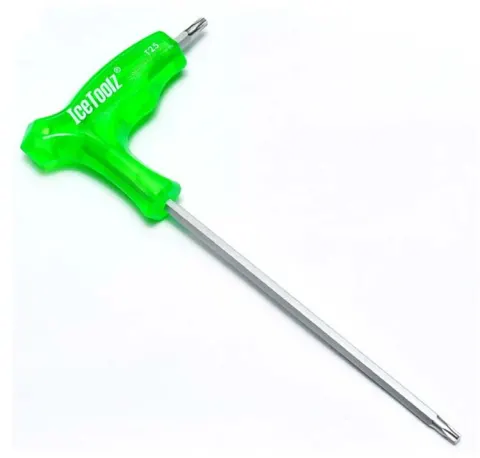 Ключ Ice Toolz 7T25 двухсторонний T-25, зелений