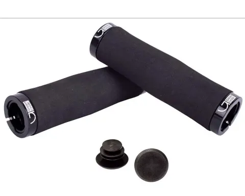 Грипсы Green Cycle GGR-413 130mm Вспененая резина с двумя черными замками