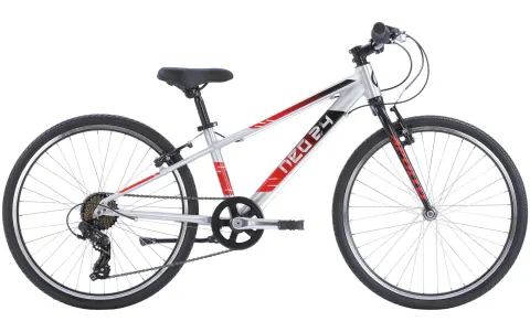 Велосипед 24" Apollo NEO 7s boys Brushed Alloy / Black /Red Fade