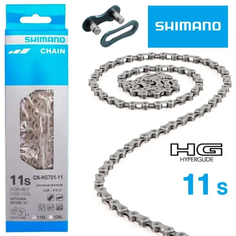 Цепь Shimano CN-HG701 ULTEGRA/DEORE XT 11-speed 116 links SIL-TEC + Quick-LINK