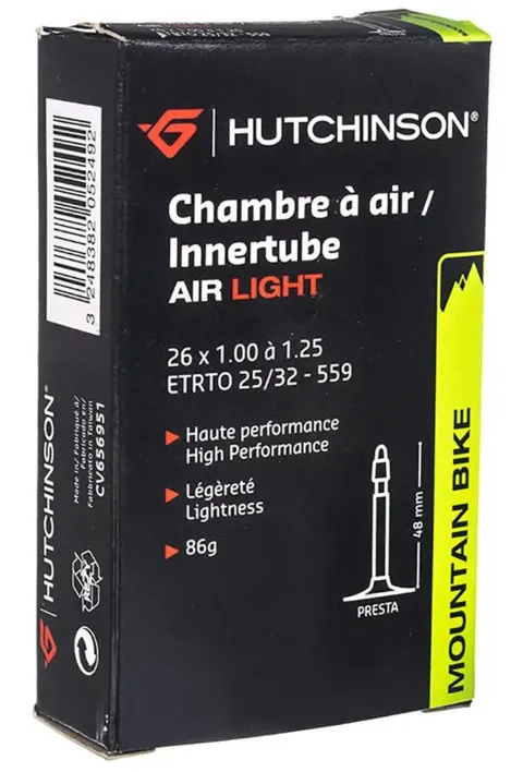 Камера 26 x 1.00-1.25 (25/32-559) Hutchinson Air Light, presta 48mm