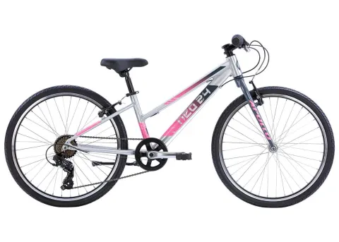 Велосипед 24" Apollo NEO 7s girls Brushed Alloy / Charcoal / Pink Fade