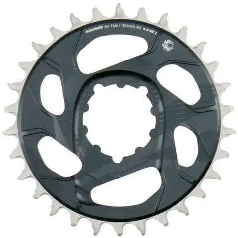 Звезда SRAM X-SYNC 2 30T Direct Mount 4mm Offset Eagle Cold Forged Lunar Grey (finish of GX Eagle C1 Звезда SRAM matches crank arms)