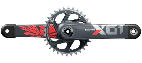 Шатуны SRAM X01 Eagle Boost 148 DUB 12s 165 w Direct Mount 32T X-SYNC 2 Chainring Lunar Oxy Red (DUB Cups/Bearings no included) C3