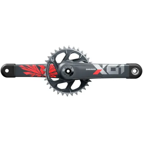 Шатуни SRAM X01 Eagle Superboost+ DUB 12s 165 w Direct Mount 32T X-SYNC 2 Chainring Lunar Oxy Red (DUB Cups/Bearings not included) C3