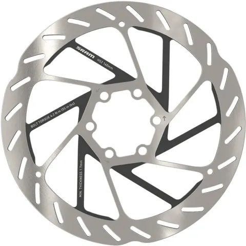 Ротор гальмівний SRAM HS2 160 мм 6-bolt (includes Steel Ротор гальмівний SRAM bolts) Rounded