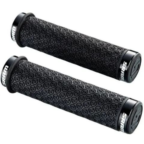 Грипсы SRAM DH Silicone Locking Grips Black with Double Clamps & End Plugs