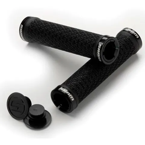 Гріпси SRAM Black with Double Clamps & End Plugs, з замками