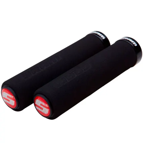 Грипсы SRAM Foam 129 мм Black with Single Black Clamp and End Plugs, с замками