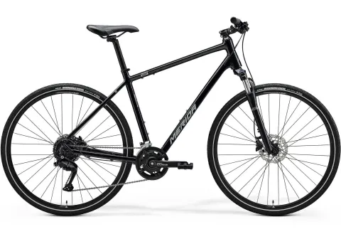 Велосипед 28" Merida CROSSWAY 100 (2025) рама - L Glossy Black (Silver)