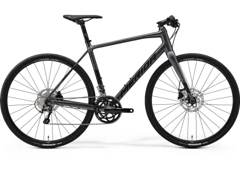 Велосипед 28" Merida SPEEDER 300 (2025) рама - XXS Silk Dark Silver (Black)