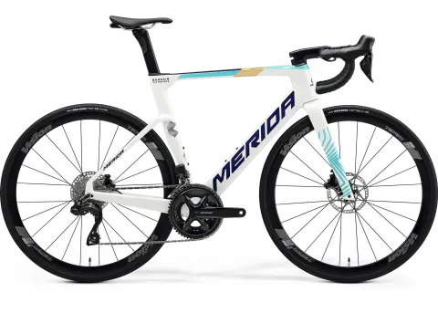 Велосипед 28" Merida REACTO 5000 (2025) рама - S Pearl (Blue-Team) (Cy25)
