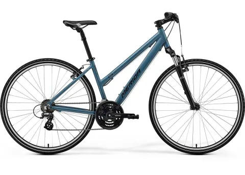 Велосипед 28" Merida CROSSWAY 10-V SE (2025) women рама - W-S Silk Dove Blue (Black)