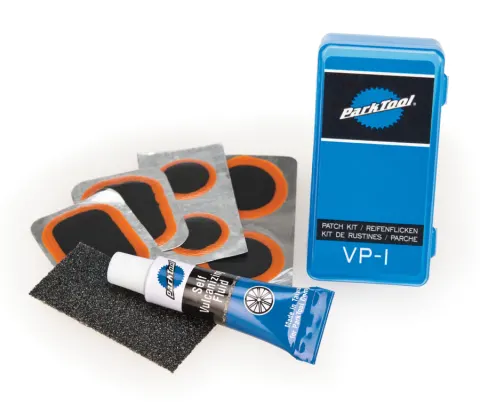 Ремкомплект камер Park Tool VP-1C (заплатки, нажд. бум., скрепл.жидк)