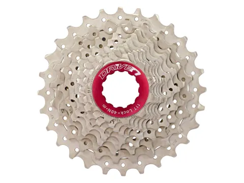 Касета 10-k 11-25T SUN RACE RX алюміневий павук, локринг і спейсери ,Metallic Silver