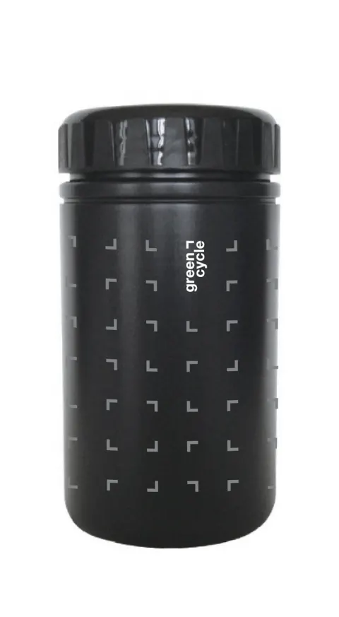 Фляга 0,45 Green Cycle GTC-001 для інструментів, чорна з сірим