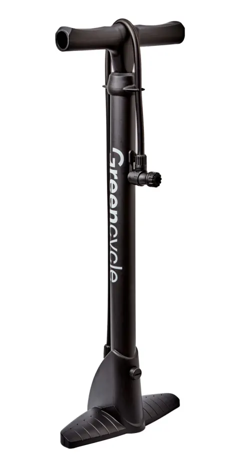 Насос напольный Green Cycle GPF-043 пластиковый корпус, без манометра, presta+schrader, 160psi
