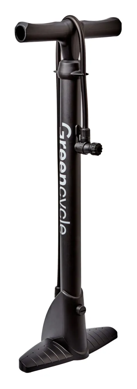 Насос напольный Green Cycle GPF-043 пластиковый корпус, без манометра, presta+schrader, 160psi