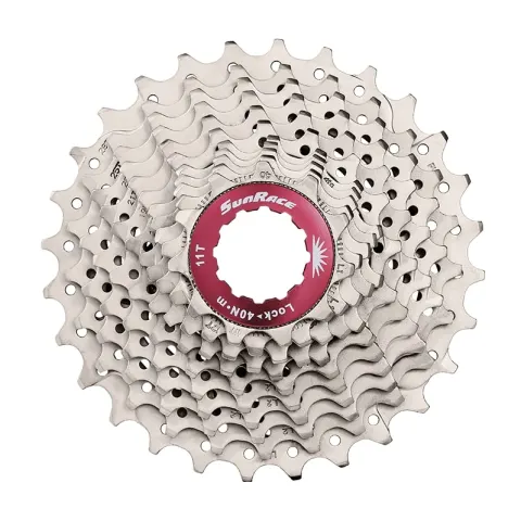 Касета 11-k 11-30T SUN RACE RX11 алюміневий павук, Metallic Silver
