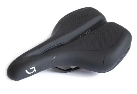 Седло Green Cycle Active Air 199, стальные рейлы, черное