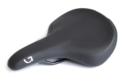 Седло Green Cycle Comfort Foam 190, сталеві рейли, чорне