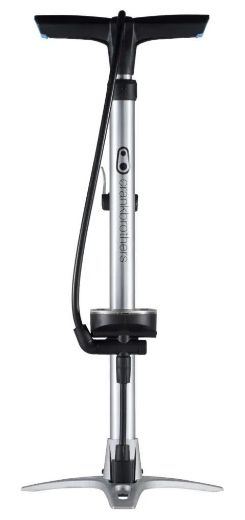 Насос для підлоги Crankbrothers STERLING, з манометром, presta/schrader, 160 psi / 11 bar, сріблястий