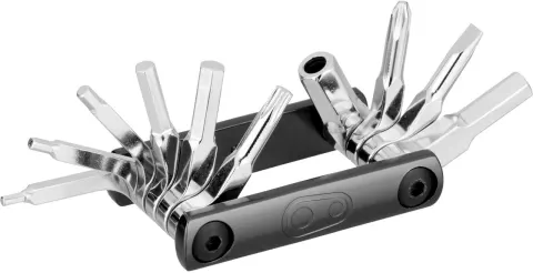 Мультитул Crankbrothers F10+, 2/2.5/3/4/5/6/8мм, T25, Phillips #2, flat #1, металлический кейс с открывалкой, черный