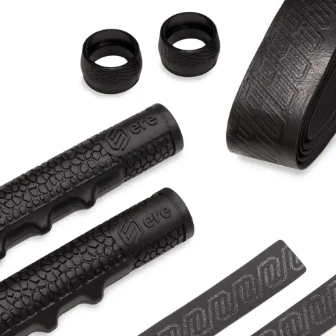 Обмотка керма ERE TENACI GRAVEL BAR COVER, 2,5мм, EVA/TPU + грипси 320мм, чорна