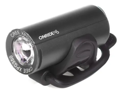 Велосипедна фара ONRIDE Cub чорний (200 lm, 700 mAh, Type-C), алюмінієва