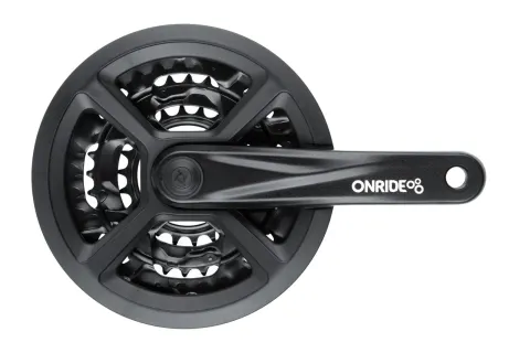 Комплект шатунов ONRIDE Trio 910P, под квадрат, 170 мм, 22-32-44Т, на 9 шв., черный