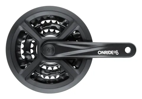 Комплект шатунов ONRIDE Trio 910P, под квадрат, 170 мм, 22-32-44Т, на 9 шв., черный