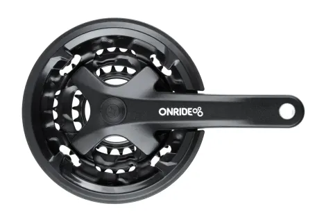 Комплект шатунов ONRIDE Trio 850P, под квадрат, 170 мм, 22-32-42Т, на 8 шв., черный