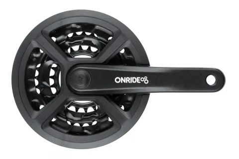 Комплект шатунов ONRIDE Trio 810P, под квадрат, 170 мм, 22-32-42Т, на 8/7/6 шв., черный