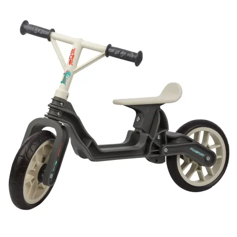Биговел POLISPORT Balance Bike термопластиковый (2-5 лет) до 25 кг серый/кремовый