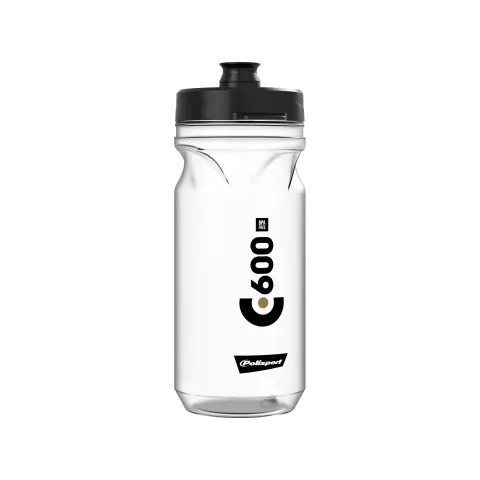 Фляга POLISPORT C600 600мл Clip-On прозрачный/черный