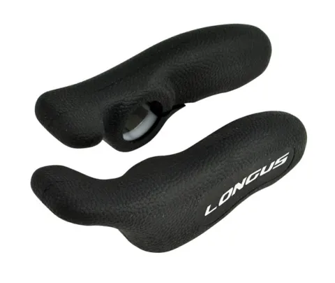 Ріжки Longus RUBYGRIP (чорний) анатомічні з гумовим покриттям