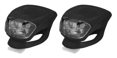 КОМПЛЕКТ: Світло переднє Longus2LED/2 ф-ції + заднє 2LED/2 ф-ції, чорний