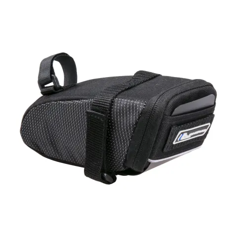 Сумка Longus MUD L под седло 0,9L с крылом, черный Velcro