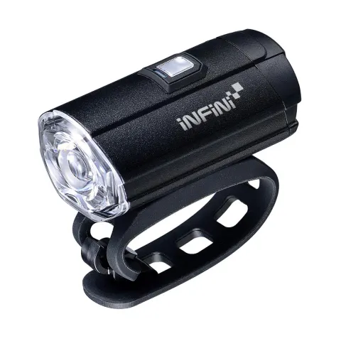 Світло переднє INFINI TRON 300 Lum (чорний ALU) 6 ф-цій USB + кріплення на шолом