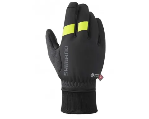 Рукавички Shimano Windstopper Primaloft чорно-жовті розм. XXL