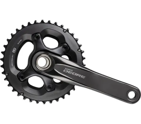 Шатуни Shimano FC-M6000-2 DEORE, інтегрована вісь, 175мм 38X28 10-шв. CL-48,8мм, без каретки