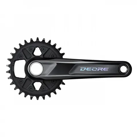 Шатуны Shimano FC-M6120-1 DEORE, встроенная ось, 175мм 30 12-шв. CL-55мм, без каретки