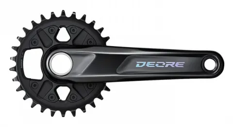 Шатуны Shimano FC-M6120-1 DEORE, встроенная ось, 175мм 32 12-шв. CL-55мм, без каретки