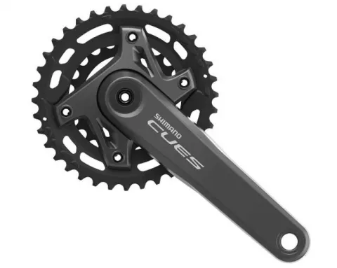Шатуны Shimano FC-U6000-2, CUES, встроенная ось, 175мм, 36X22з, 9-11-шв.